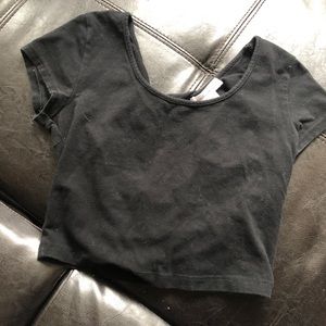 Black crop top